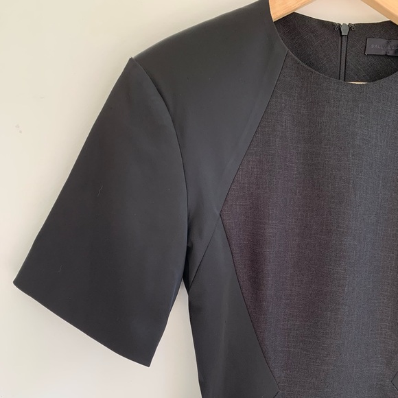 Sally Lapointe black midi dress .Size 6 .Pencil Dress new  with tag . - Picture 3 of 10